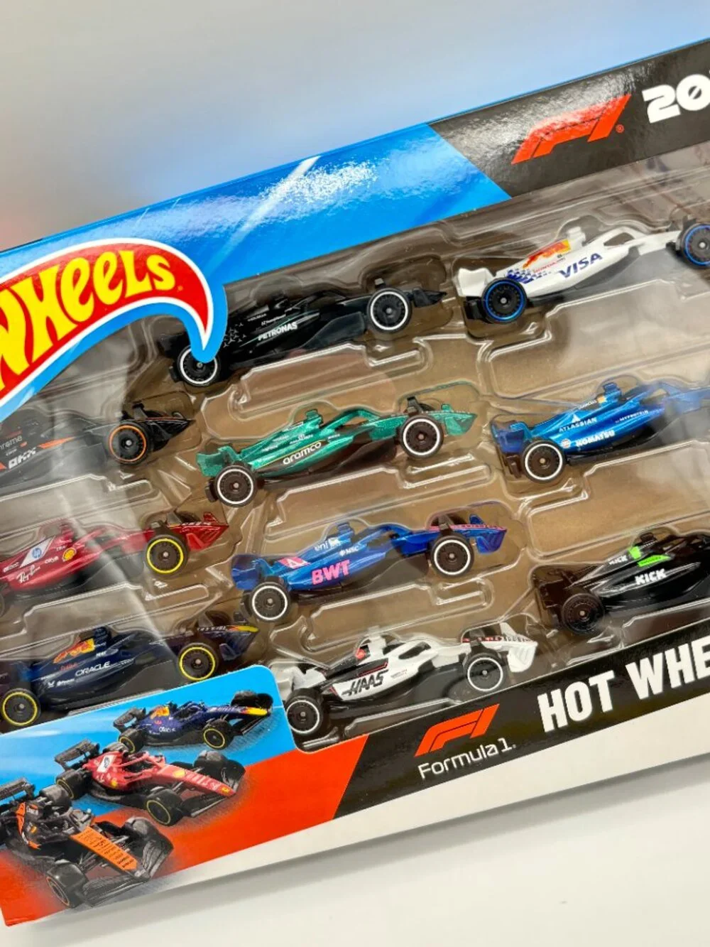 Hot Wheels Formula 1 10-Pack 1:64 Scale Diecast F1 Toy Vehicle Cars 2025 NEW